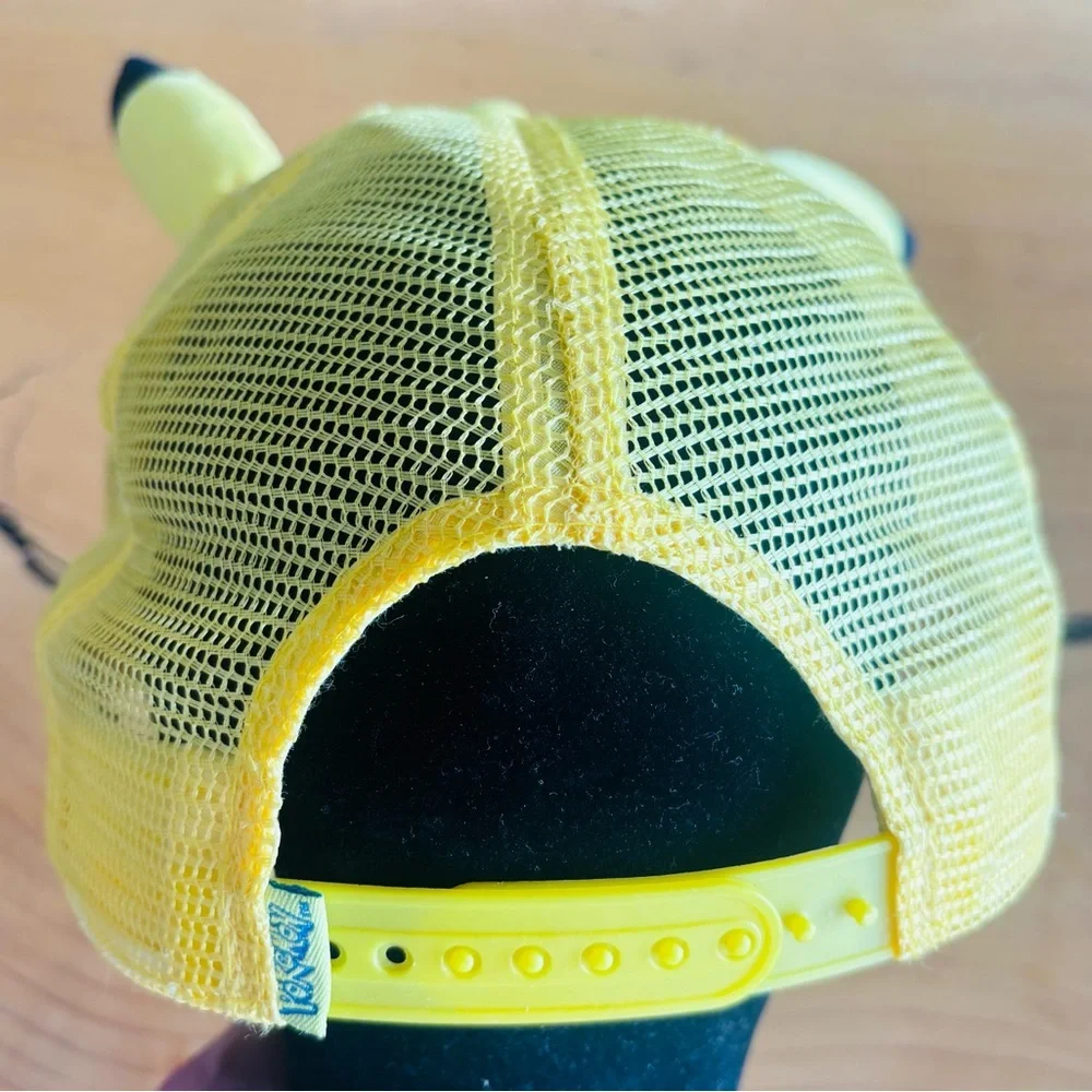 Pokemon Pikachu Hat Mesh Trucker Snapback Yellow 2016 OSFM - Picture 9 of 9